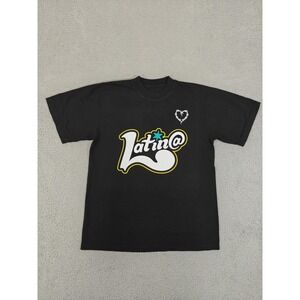 Karol G Latina Shirt Mens Small Black Heavyweight‎ Barbed Wire Heart 13 Made USA